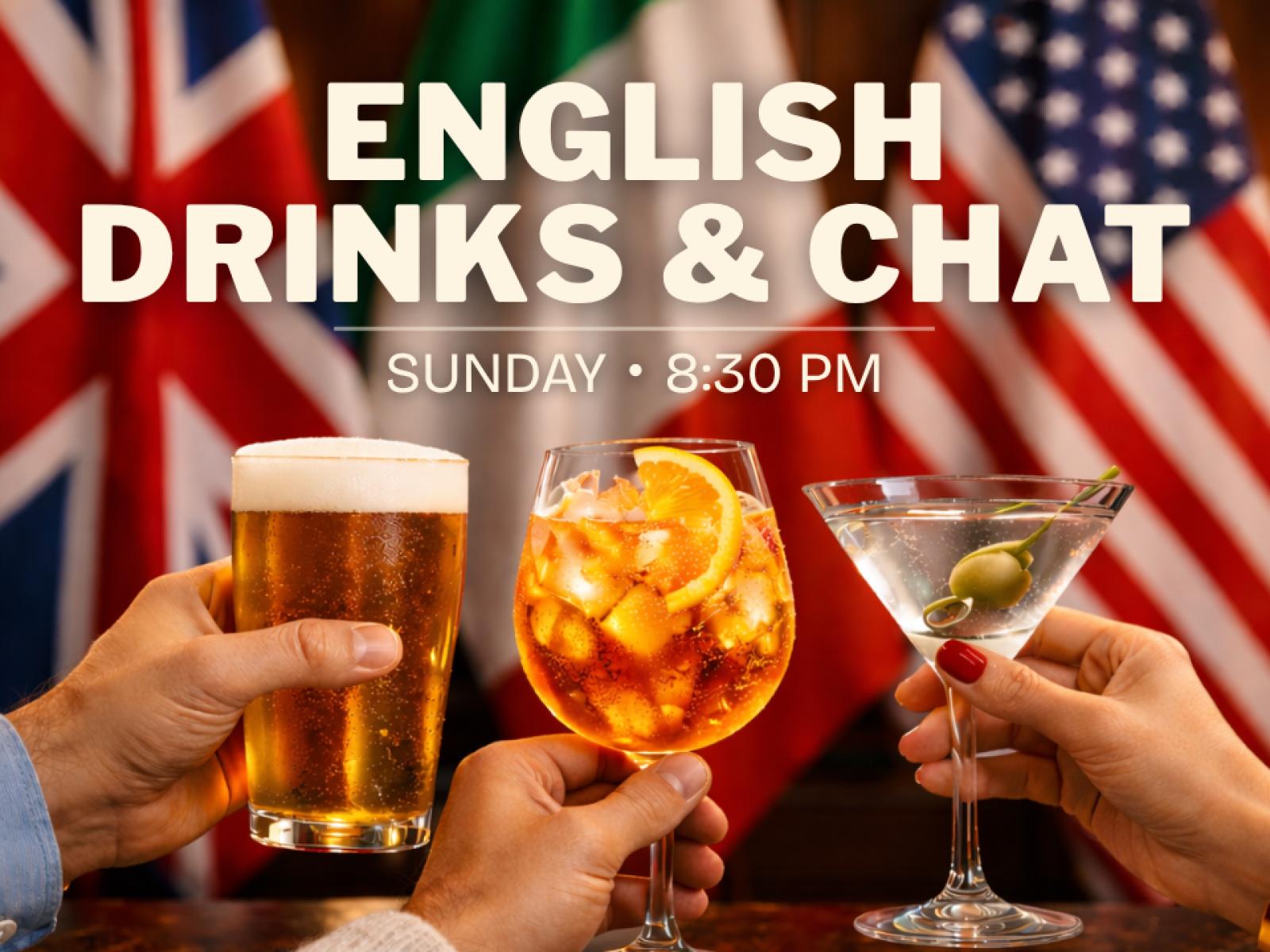 English Drinks & Chat — Cultura a Brescia, domenica 5 luglio